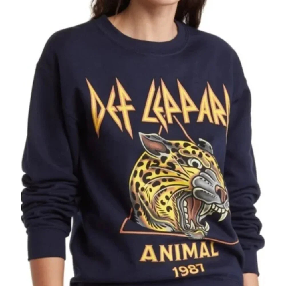 Def Leppard Pyromania 1987 United States Tour Crewneck Sweatshirt 29434